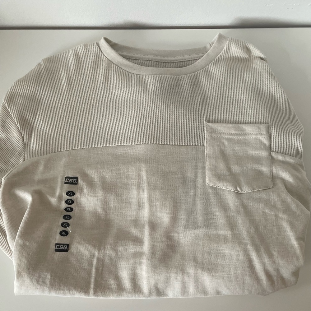 NEW! Oat color CSG (Champs sports gear) thermal.